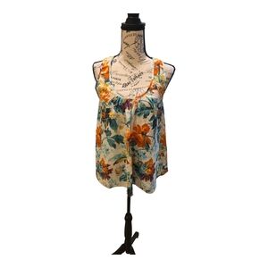 Floral Sleeveless Women's Top